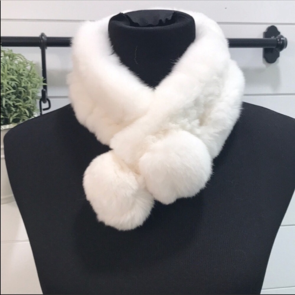Rabbit Fur Neck Wrap NWOT